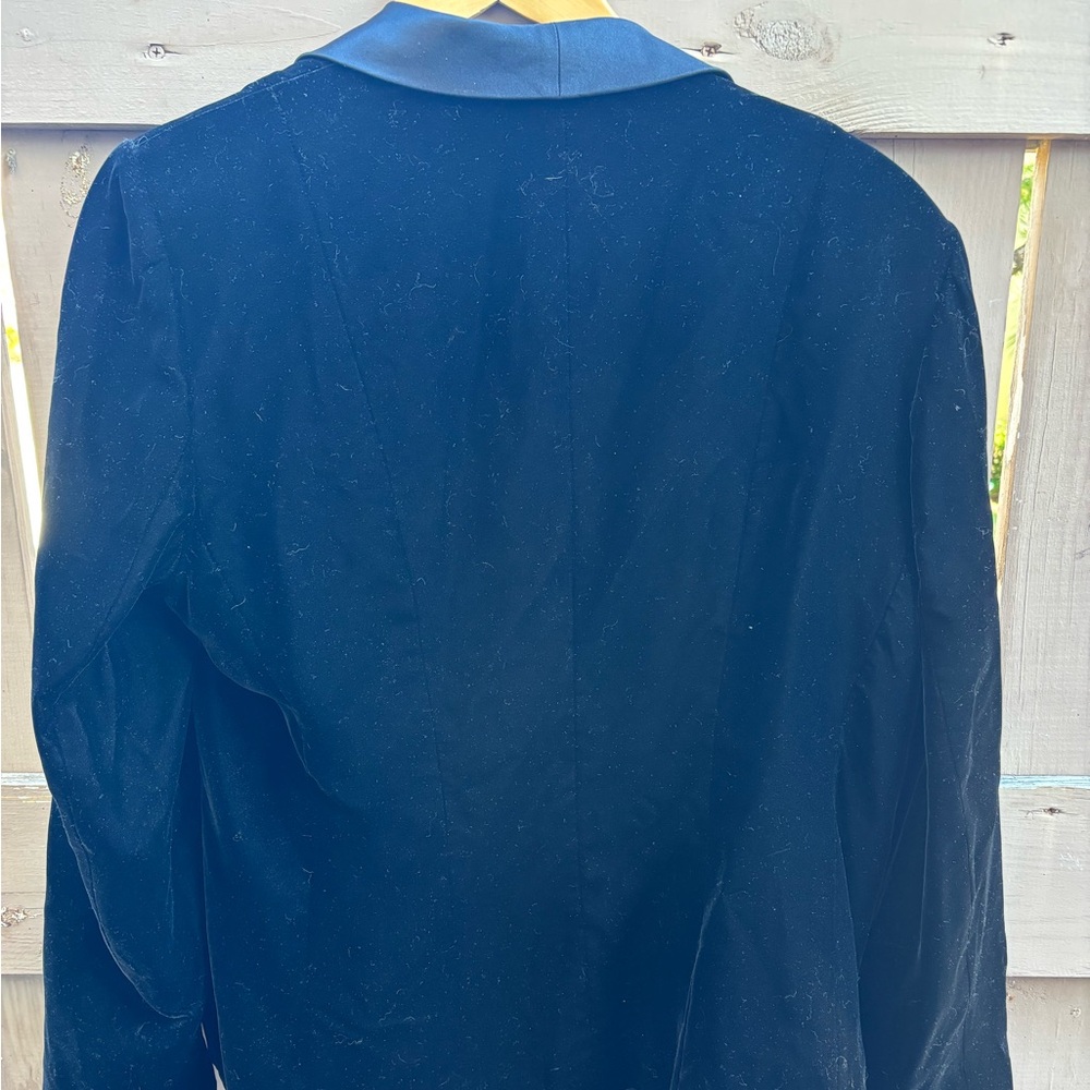Gorgeous Black Velvet Blazer Sz 16 - EUC - Picture 10 of 13